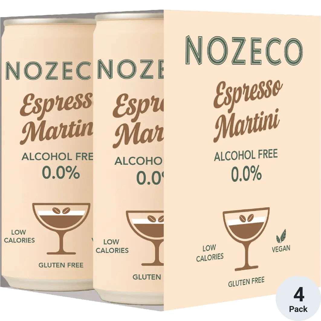 NOZECO NON-ALCOHOLIC ESPRESSO MARTINI – 4 PACK